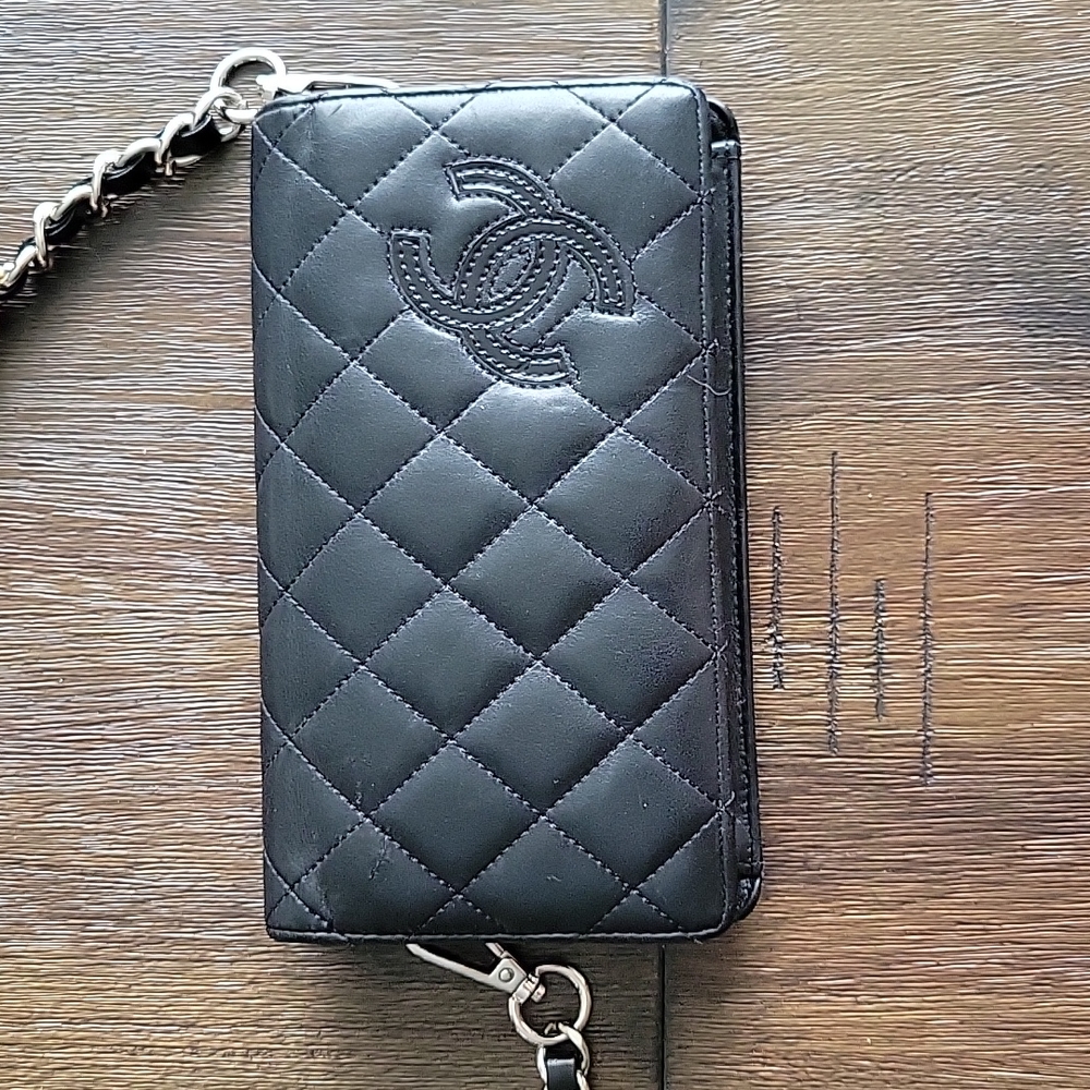 Chanel Black Cambon Ligne Sparkle WOC